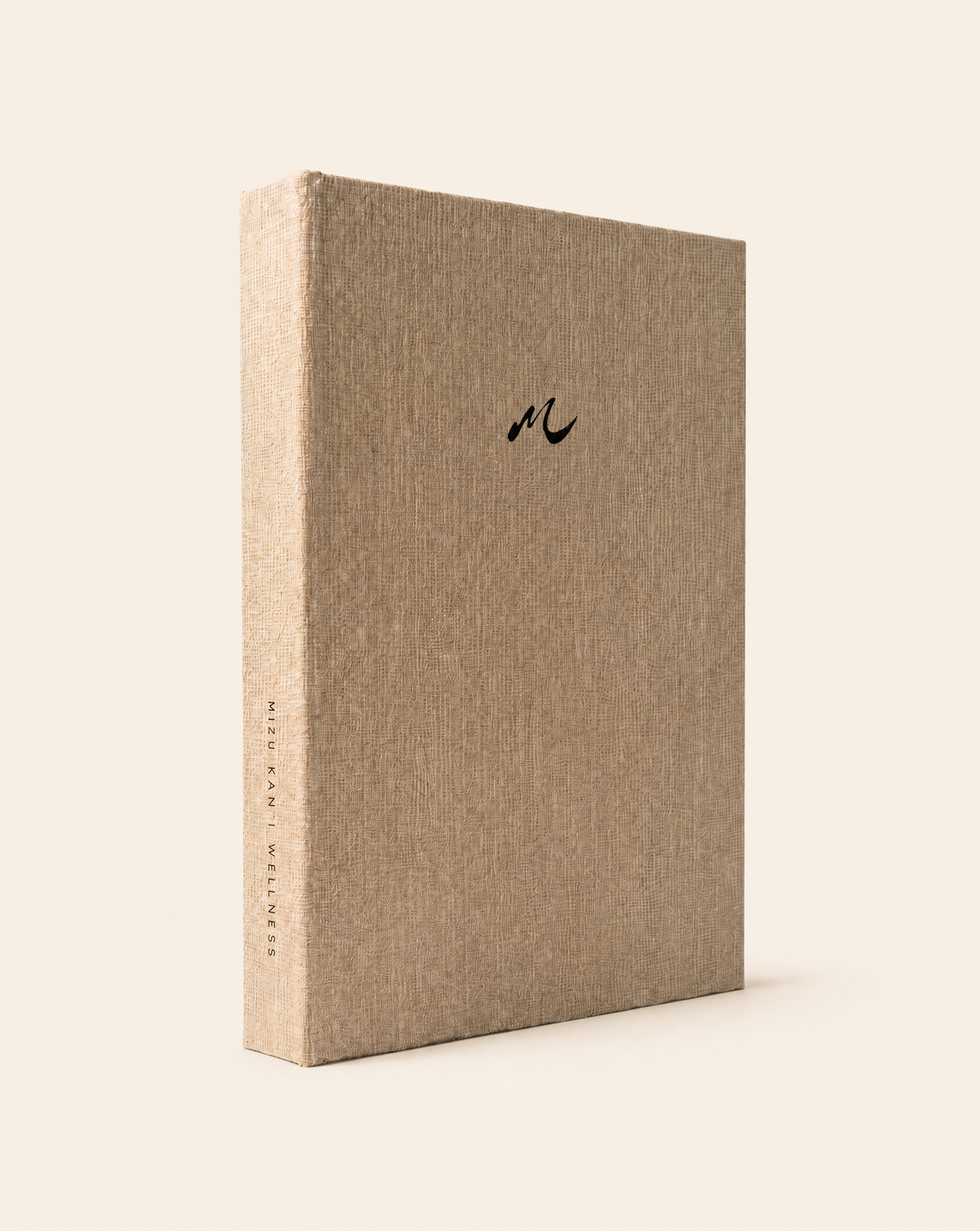 The Mindfulness Journal by MIZU KAN'I WELLNESS, closed, on a plain studio background